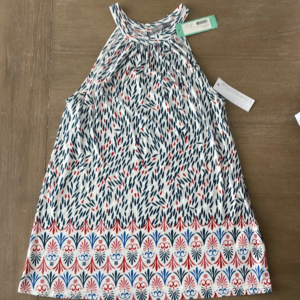 NWT Loveappella a gather tank, size small